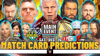 WWE Saturday Night's Main Event 2024 - Match Card Predictions [v3] | Bevelock