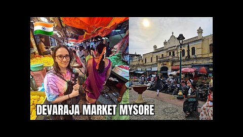 Devaraja Market Is Hectic | Mysore India's Chaotic Public Market 🇮🇳