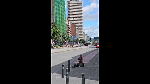 Enjoying my walk downtown Bogota