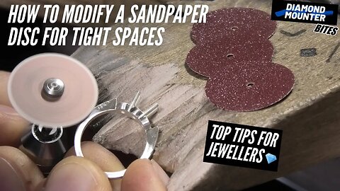 Modifying Sandpaper Discs to Use in Tight Spaces