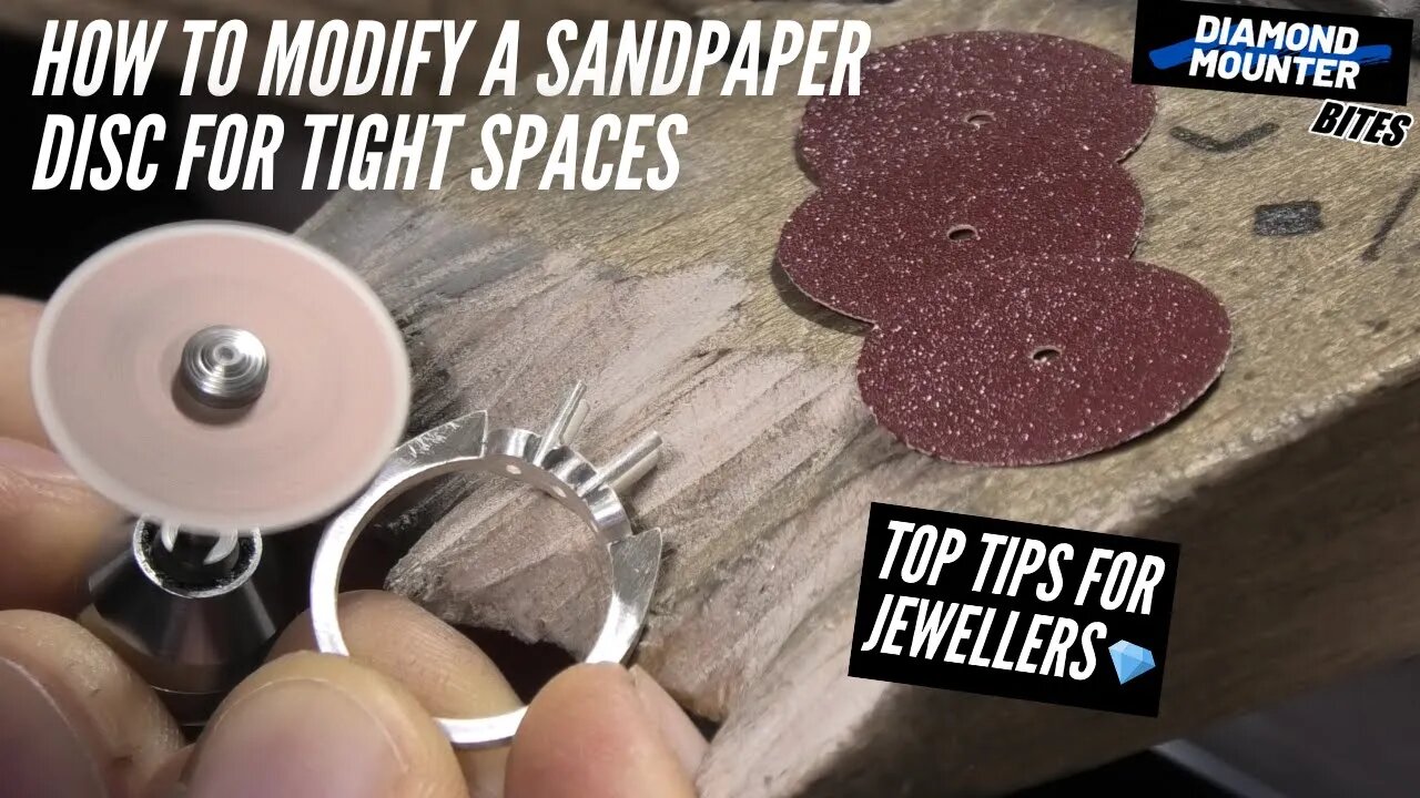 Modifying Sandpaper Discs to Use in Tight Spaces