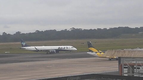 Embraer 195 PR-AUI pousa em Manaus vindo de Belém do Pará