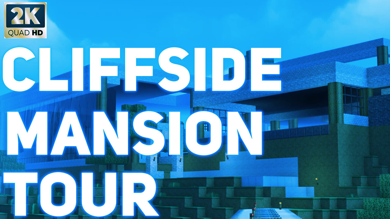 Massive Cliffside Mansion Tour - Minecraft