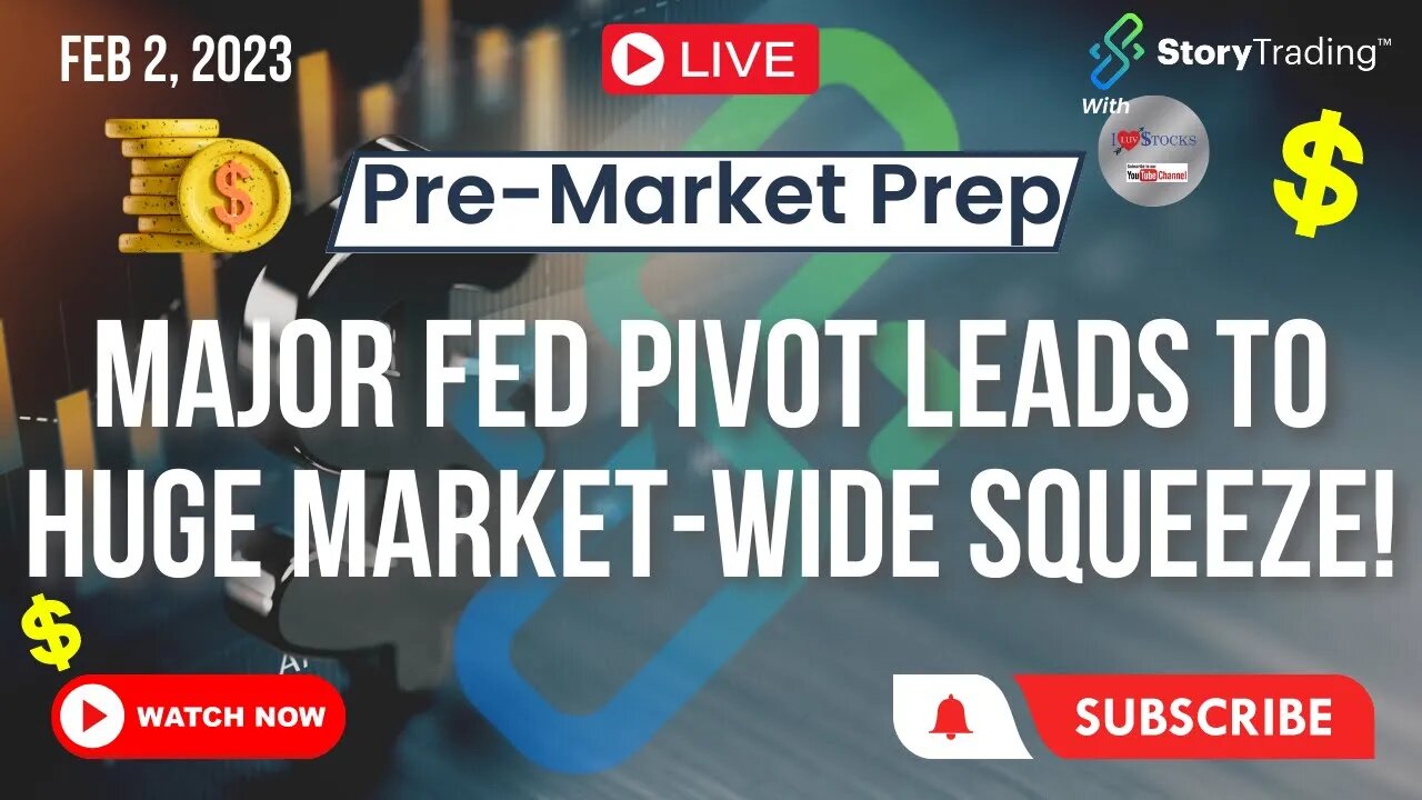 2/2/23 Pre-Market Prep: Major Fed Pivot Leads to Huge Market-wide Squeeze!