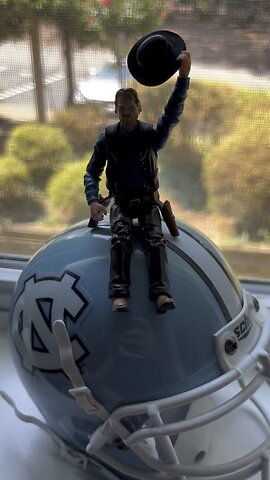 Clay is Practicing His Cheers