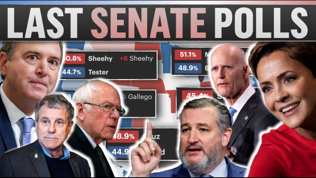 The 2024 Senate Map Based on the FINAL Poll in Every Race!