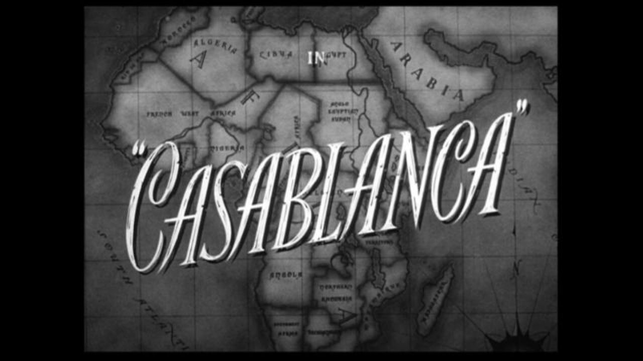 Casablanca (1942) starring Humphrey Bogart, Ingrid Bergman, Paul Henreid