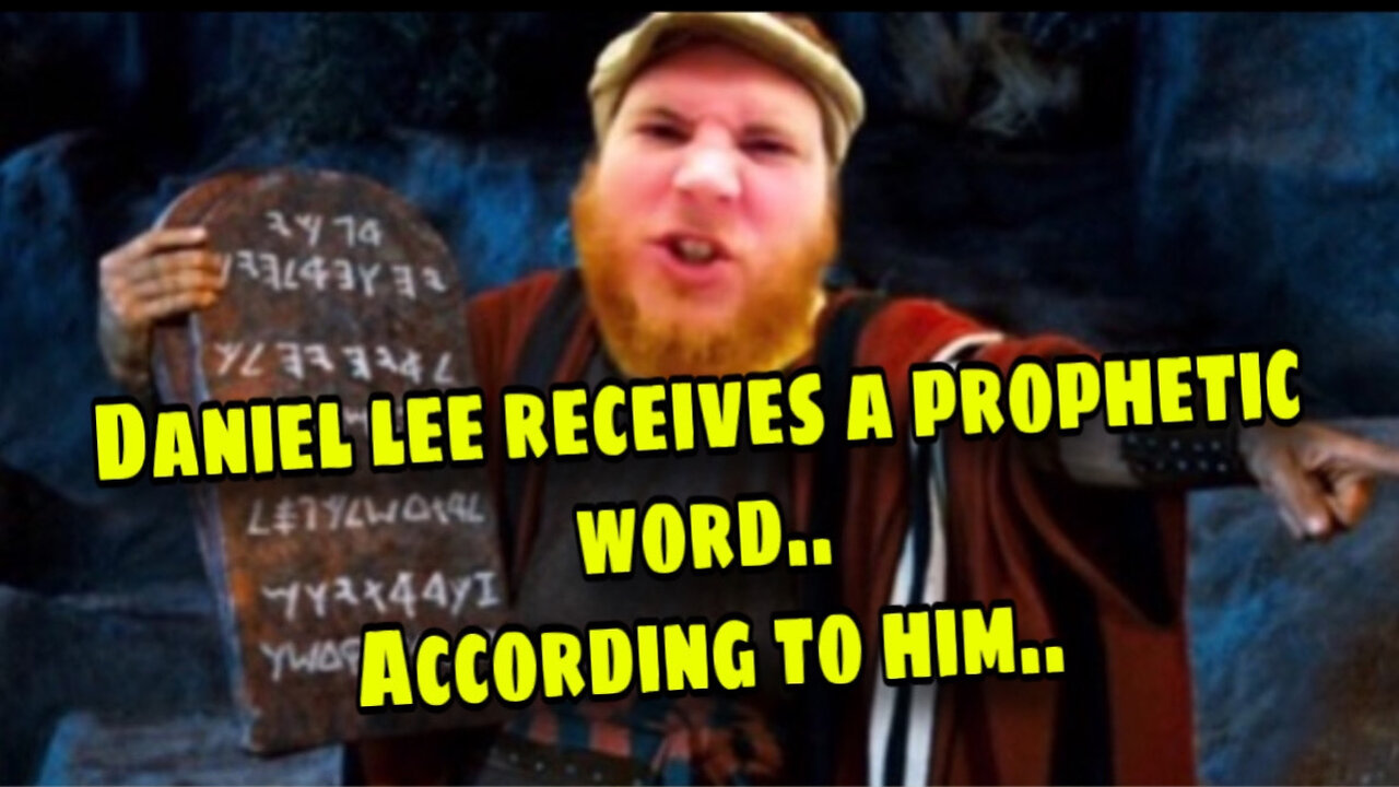 Daniel Lee claims to receive a prophetic word..