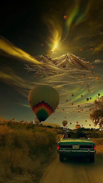 Divine realm visible in the sky 😲