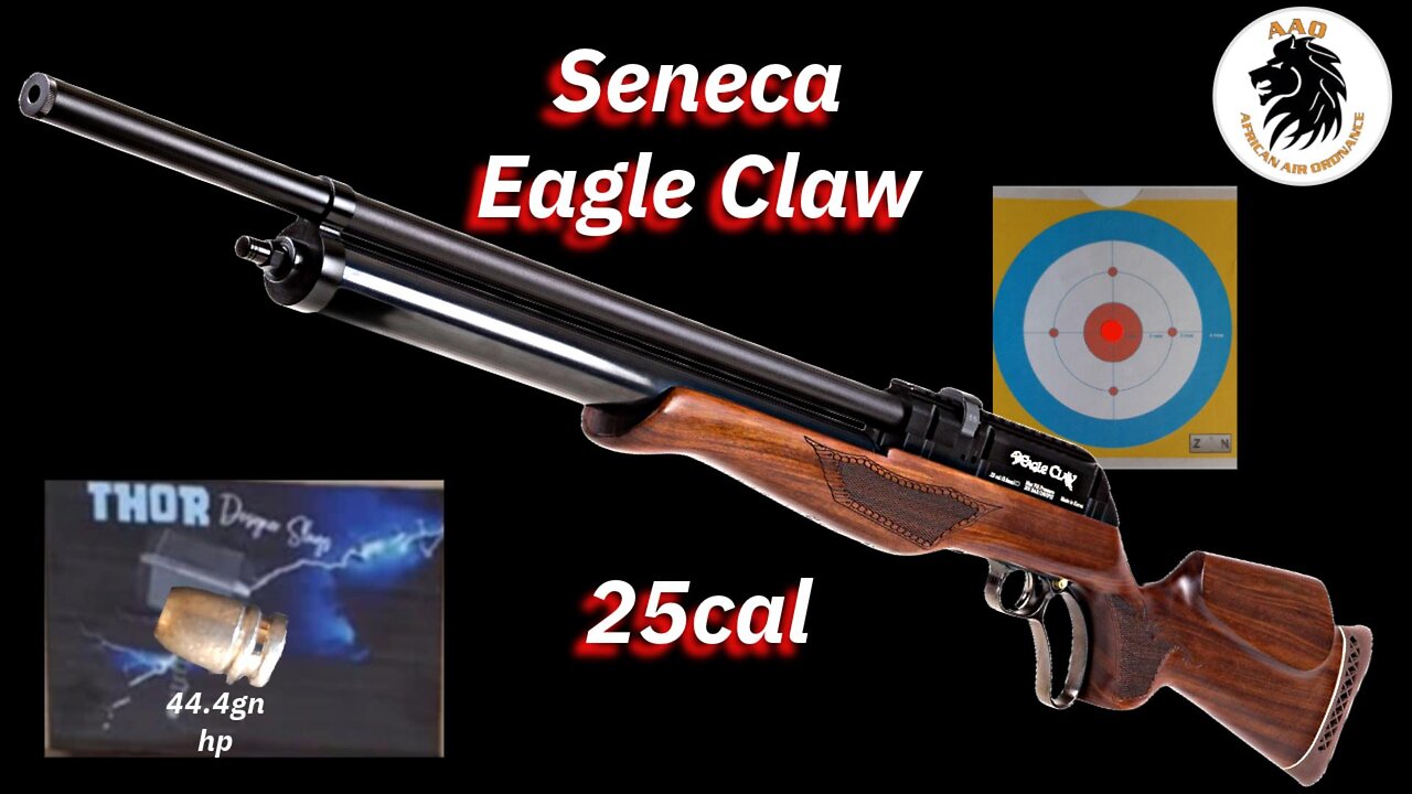 Seneca Eagle Claw 25 cal Shooting Thor 44.4 gn Hollow Point Slugs: Accuracy Test