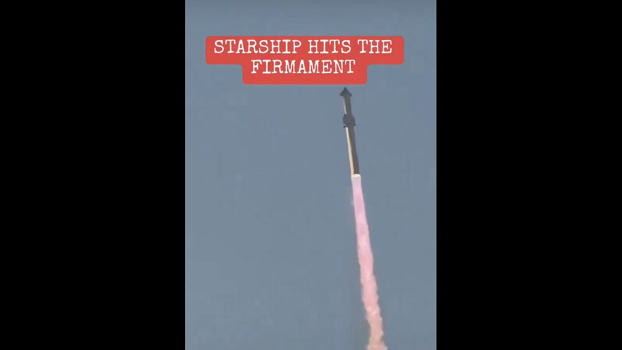 VIDEO OF A ROCKET HITTING THE FIRMAMENT