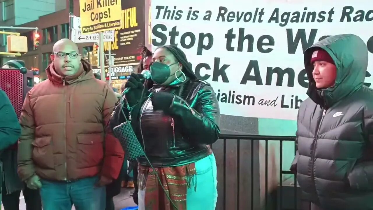 Justice for #TyreeNichols #TyreNichols Rally Times Square 1/27/23 @pslnational @PeoplesForumNYC