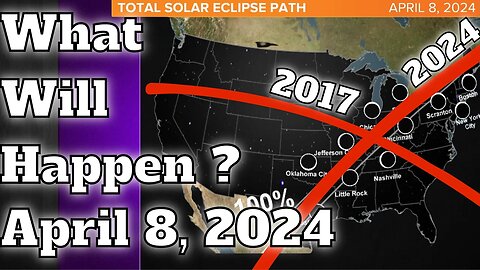 A BIG X Across America Completed With The Solar Eclipse of April 8, 2024 | Will Anything Happen?