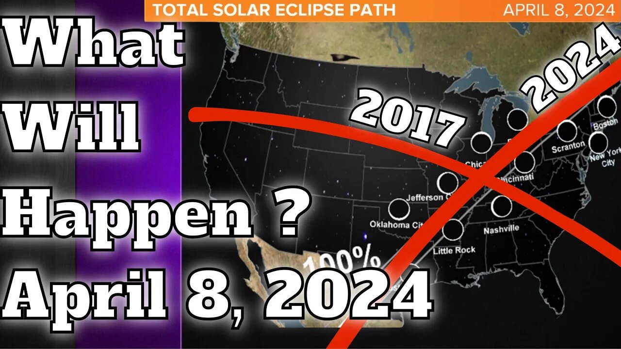 A BIG X Across America Completed With The Solar Eclipse of April 8, 2024 | Will Anything Happen?
