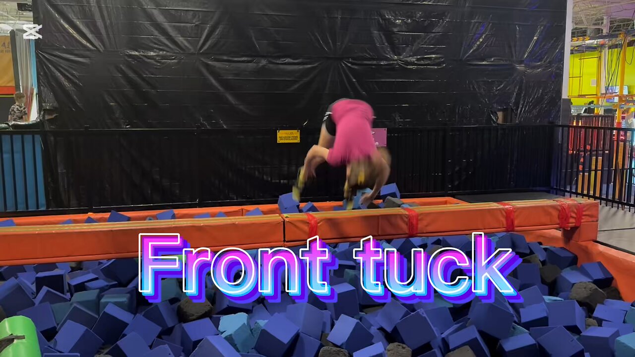 Front Tuck into Foam pit