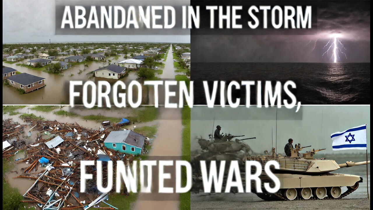 Hurricane Helen's Victims vs. Israel's War Where Do U.S. Priorities Lie!!!