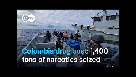 Colombian Navy seizes 1,400 tons of cocaine, meth, and more in huge drugs bust | DW News