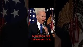 "Biden says" More than half the women are women? | Subscribe for more -----}