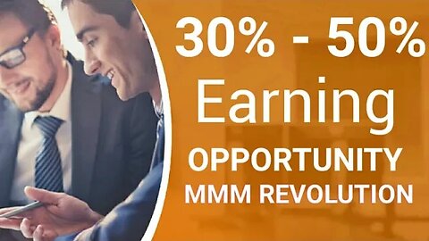 30% - 50% Per Month possible in #MMM Revolution