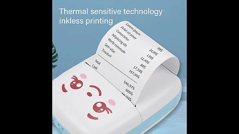 Portable Mini Wireless Thermal Printer - Ideal Pocket-Sized device 4 printing photos, labels & more