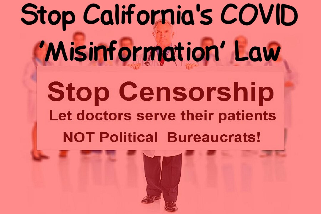 California COVID ‘Misinformation’ Law