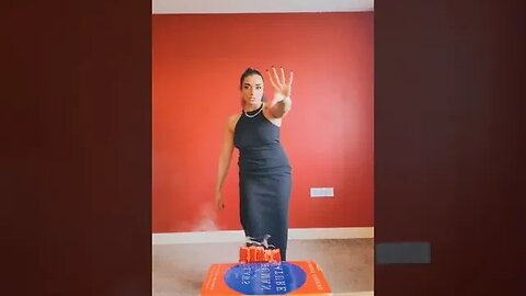 Karate girl vs 5 candles #Shorts