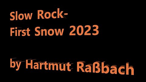 Slow Rock First Snow 2023 © Hartmut Raßbach