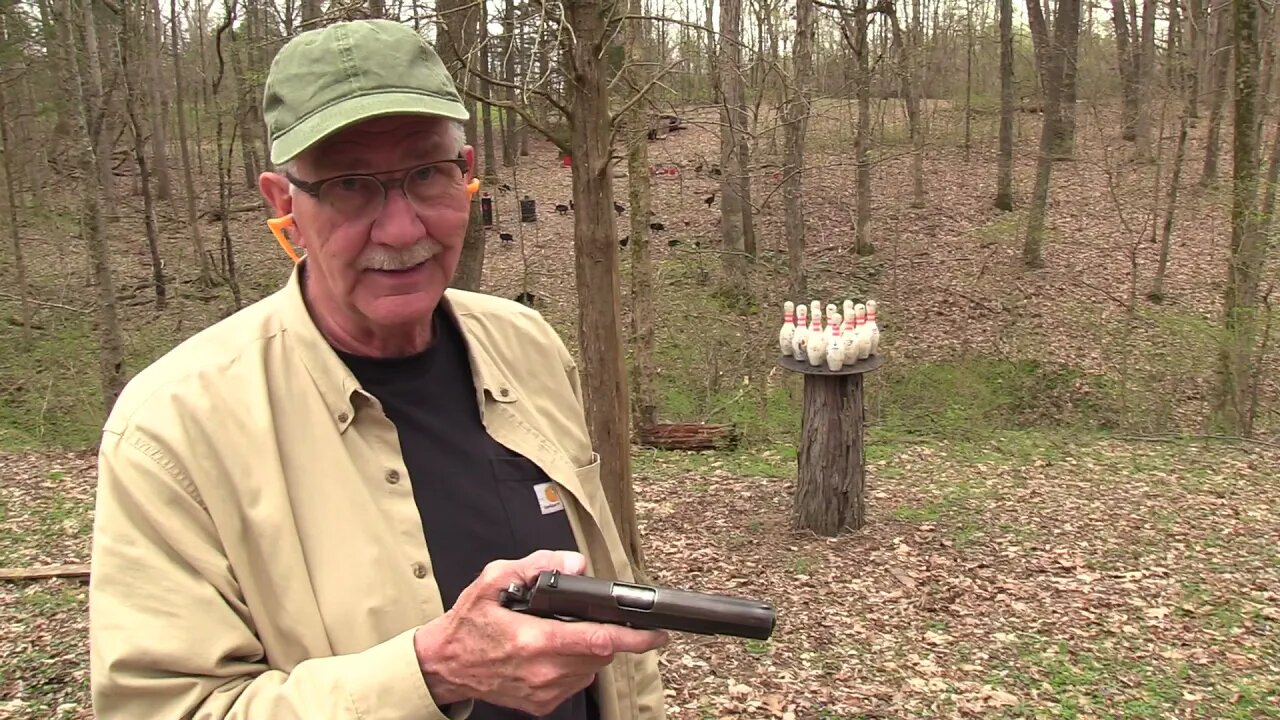 Colt WWII 1911 A1 Vs Bowling Pins