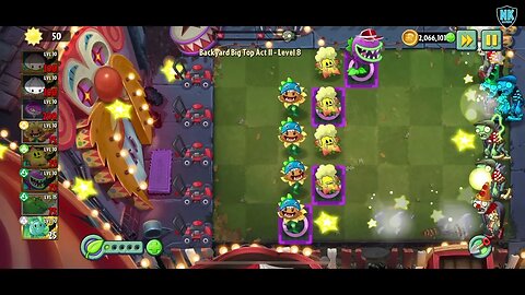 PvZ 2 - Backyard Big Top Act II - Level 8