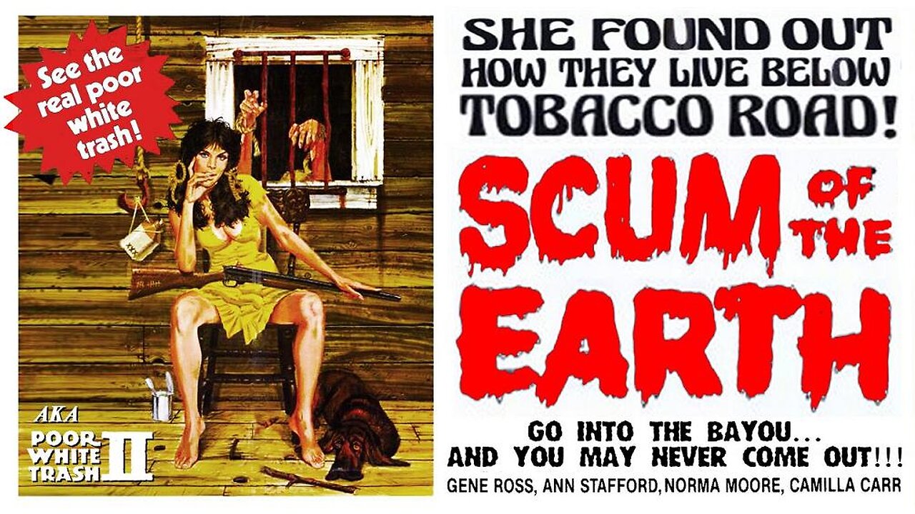 SCUM OF THE EARTH 1974 Backwoods Hillbillies Might Be Crazed Killers RARE FULL MOVIE Enhanced VHS