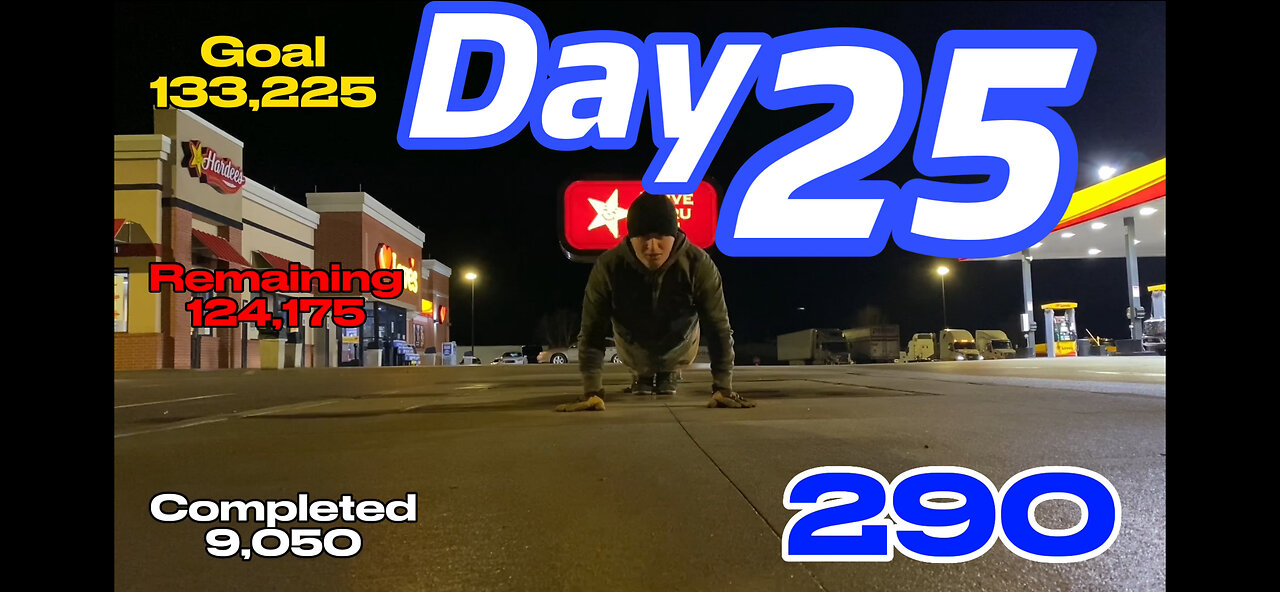 January 25th 133,225 Push Ups