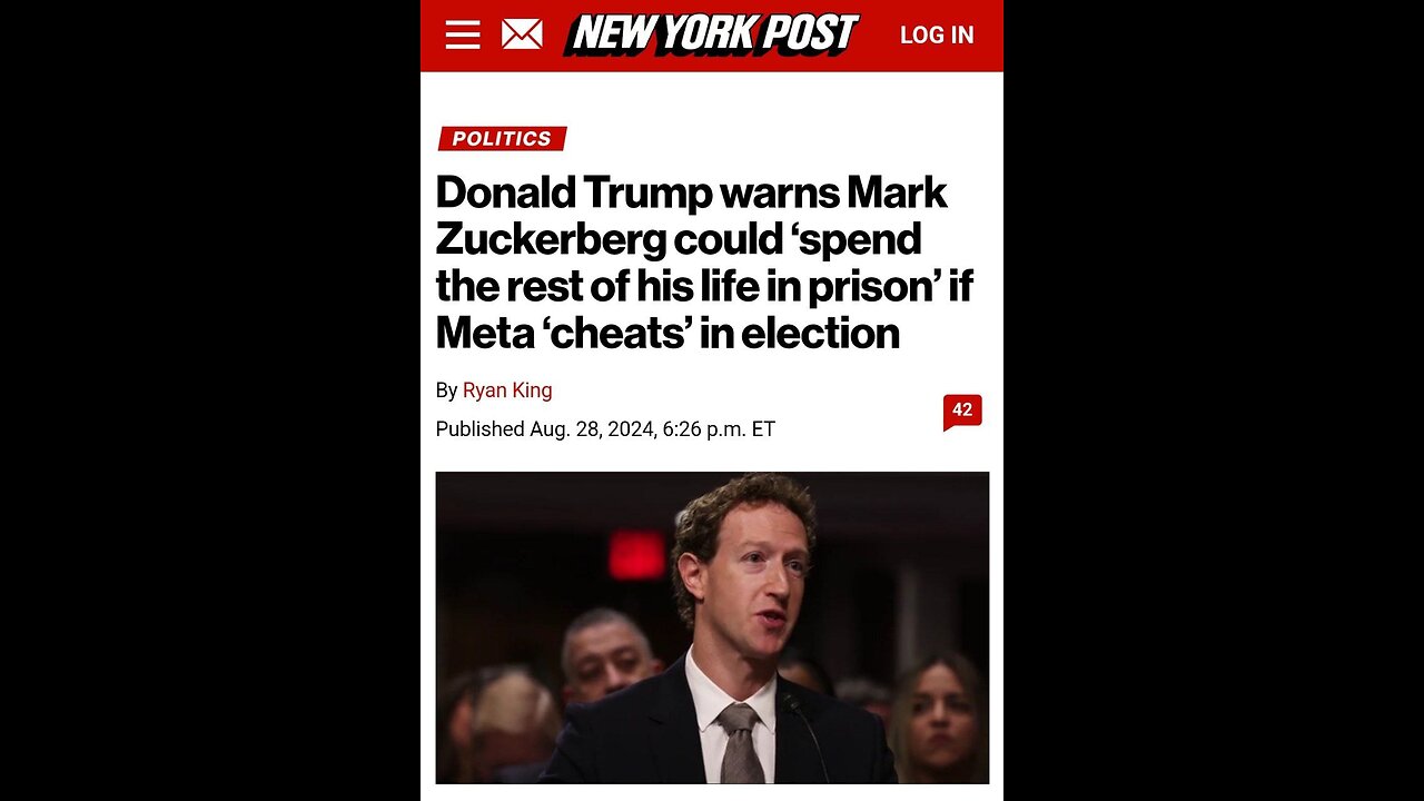 President Trump warns Mark Zuckerberg could ‘spend the rest of his life in prison’