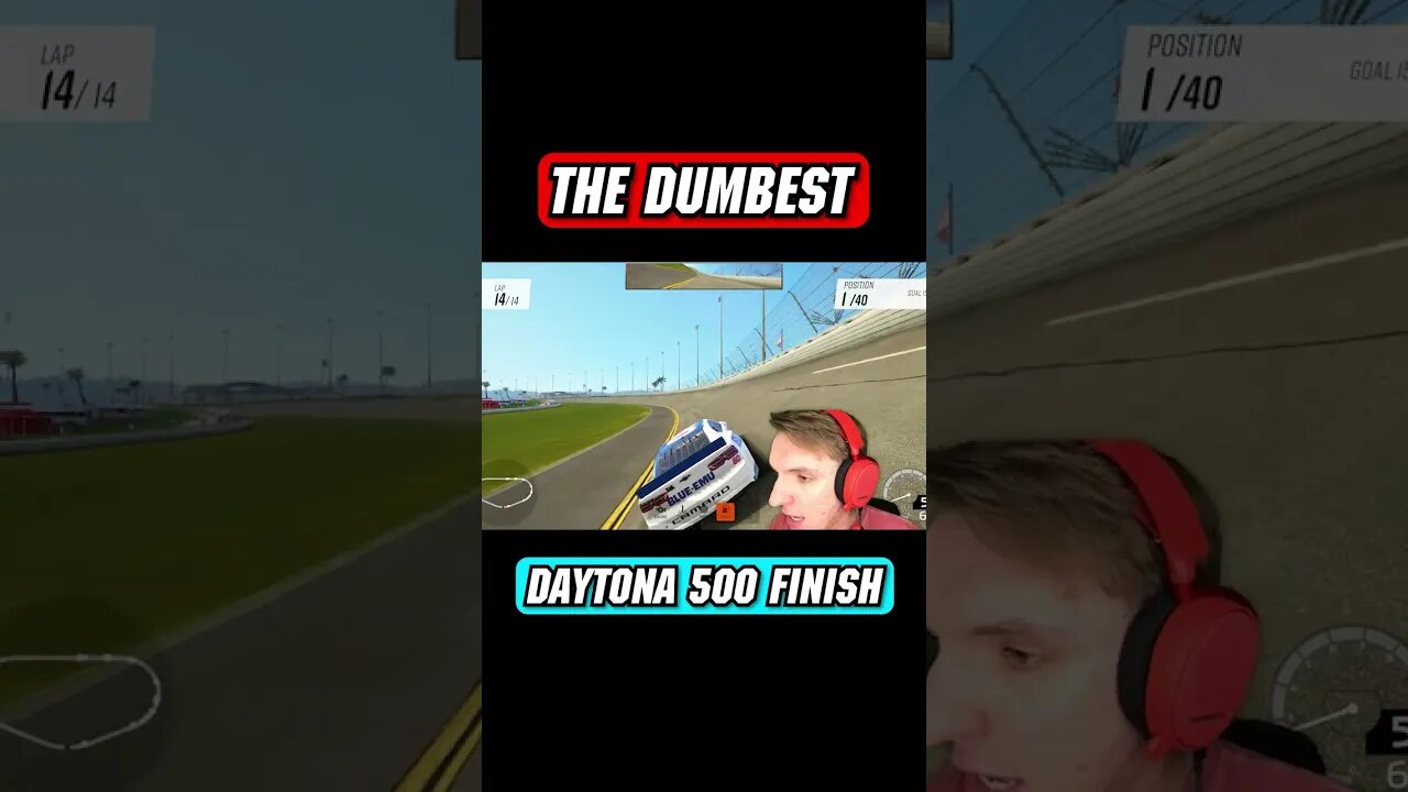 THE DUMBEST DAYTONA 500 FINISH #Shorts #NASCAR