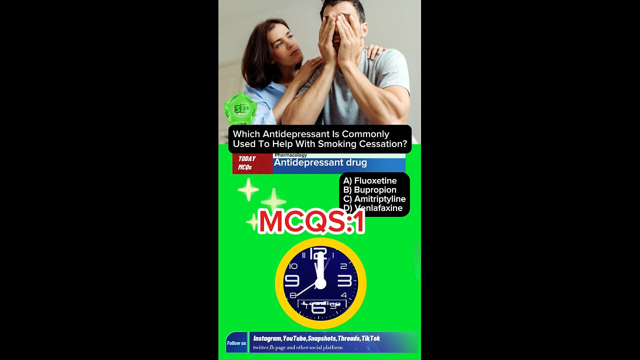 Antidepressants drug mcqs