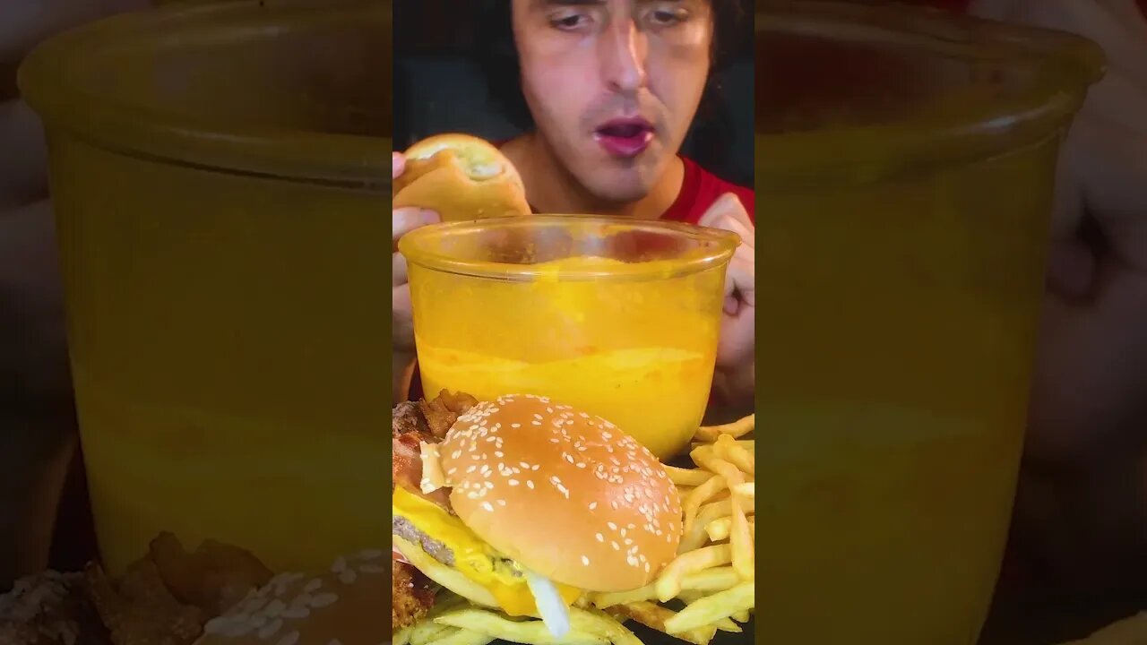 BLOOPERS ! Making ASMR mukbang in NYC is HARD #shorts