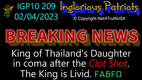 IGP10 209 - Thailand Princess in coma days after Clot Shot