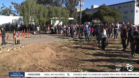 City of San Diego breaks ground on AIDS memorial in Bankers Hill