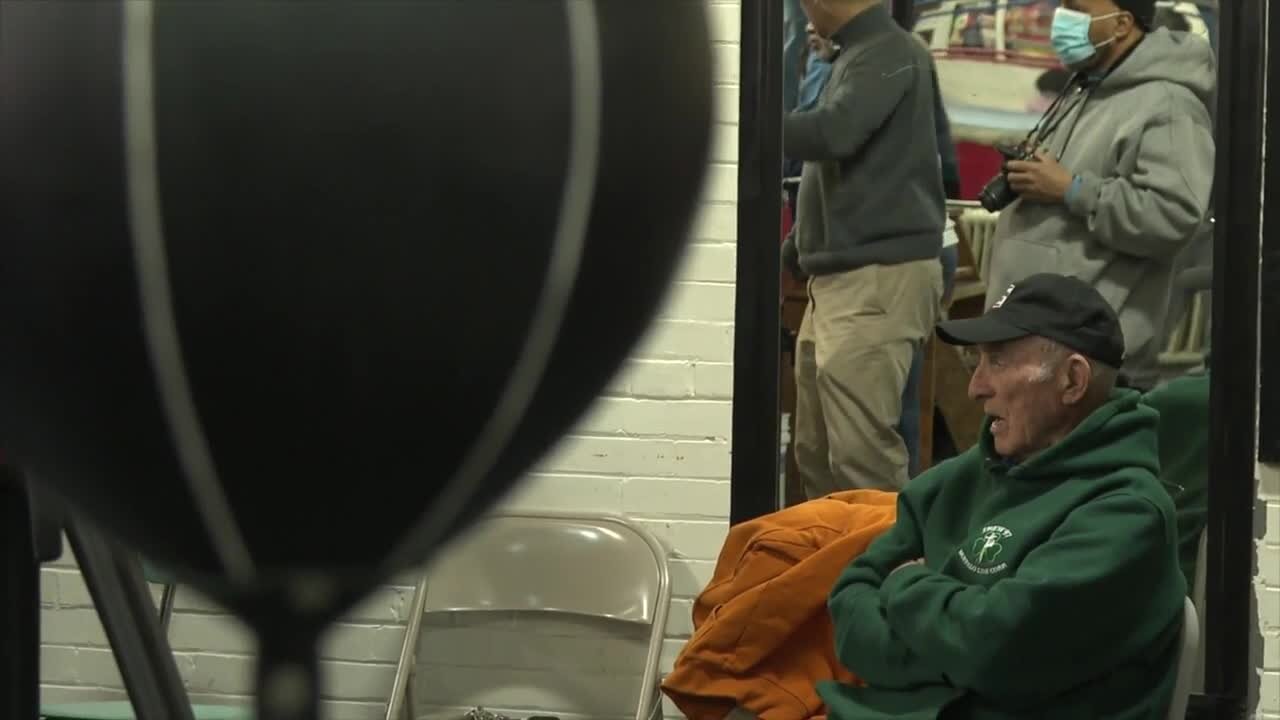 96-Year-Old Navy Veteran is honored for his years spent in boxing ring