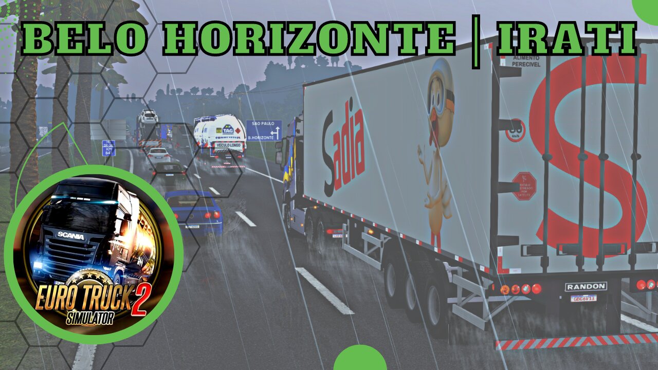 EURO TRUCK SIMULATOR 2 | Belo Horizonte ➢ Irati | G27 | Mapa EAA | Gameplay No Commentary