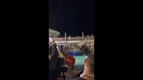 Darius Martin Performs Canadian Destroyer in the Pool! Chris Jericho Cruise 2023