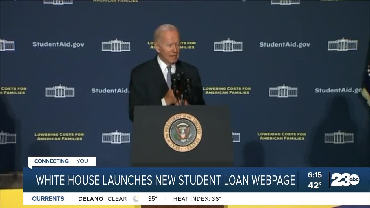 White House launches new student loan webpage