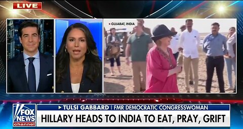 Hillary's India Trip Shows She's Envious Of Biden: Tulsi Gabbard