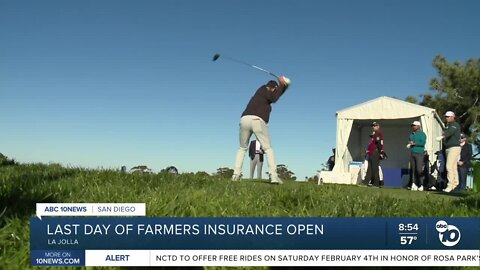 Farmers Insurance Open completes last day despite shift in weather