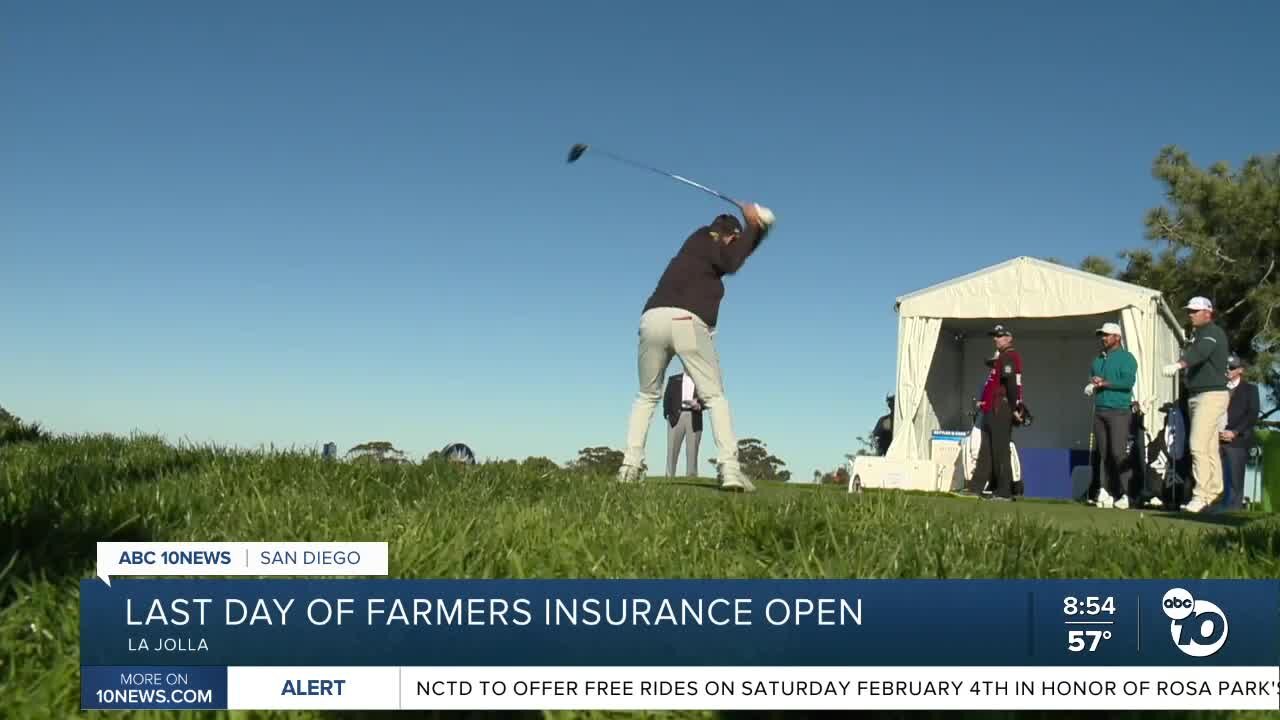 Farmers Insurance Open completes last day despite shift in weather