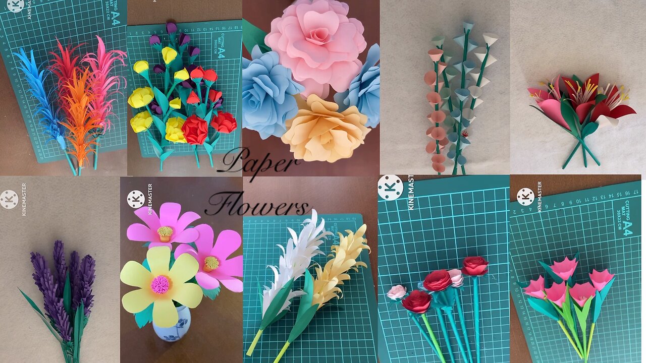 10 paper flowers vases decorations ideas. Beautiful paper flowers .