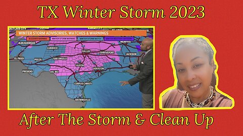 🚗💨RIDE W/ ME…TX WINTER STORM 2023| AFTER THE STORM & CLEAN UP