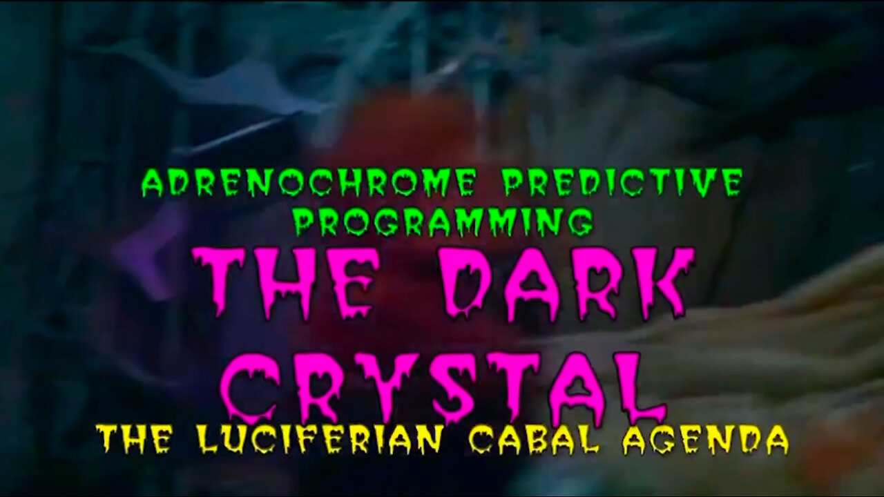 The DARK CRYSTAL & ADRENOCHROME🩸Harvesting; Skeksis drain victims of their ESSENCE then Drink & Eat to Gain IMMORTALITY but it's only temporary; Occult Dark Brotherhood Demonic🩸Bloodlines