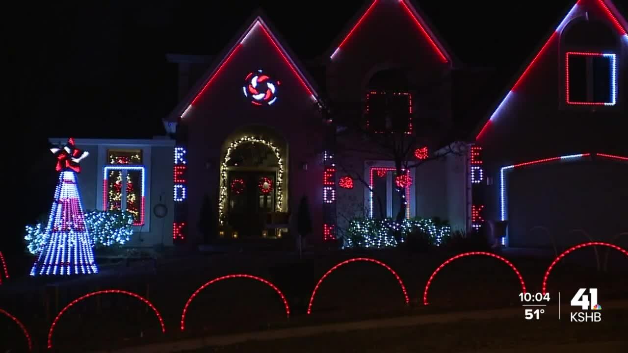 Chiefs fan puts on massive light show in Northland