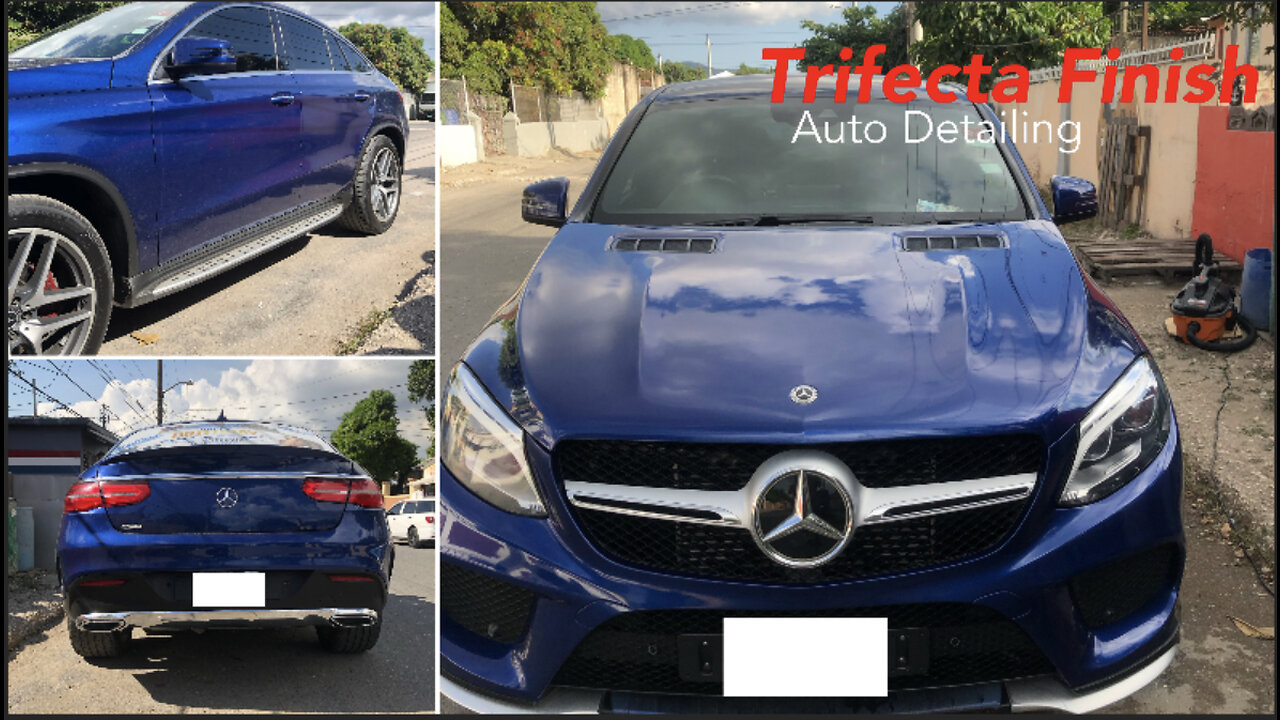 Maintenance wash on a Mercedes suv