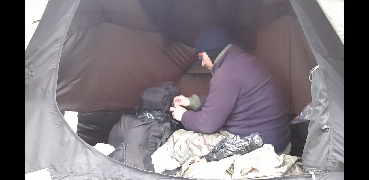 Packing the rocket pouches on the bergane 22nd Jan 2023